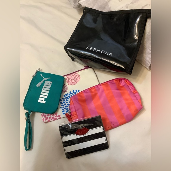 Sephora Victoria’s Secret and puma Handbags - Make up bags /change purse
